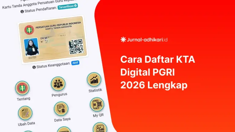 Cara Daftar KTA Digital PGRI 2026 Lengkap dari Registrasi Sampai Cetak Kartu