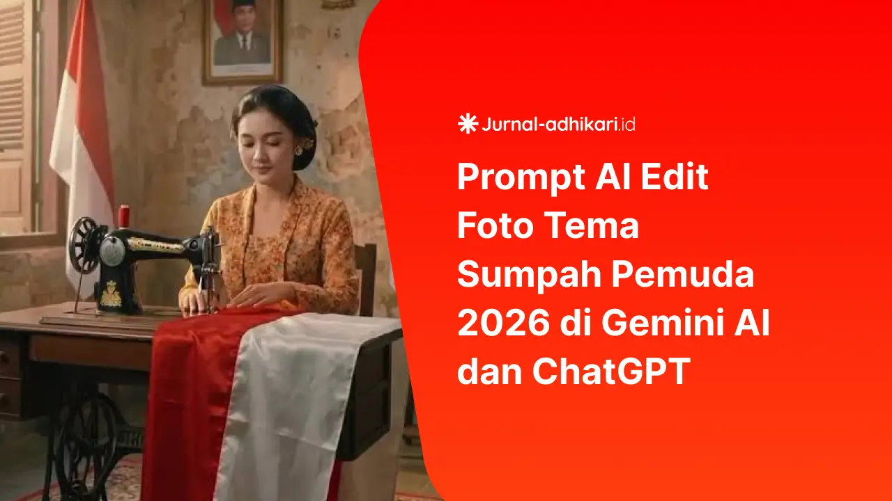 Prompt AI Edit Foto Tema Sumpah Pemuda 2026 di Gemini AI dan ChatGPT