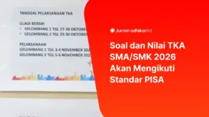 Soal dan Nilai TKA SMA 2026 Akan Mengikuti Standar PISA Beserta Ketentuan Skala Baru